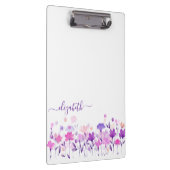lila Blumenplatte Klemmbrett (Rechts)