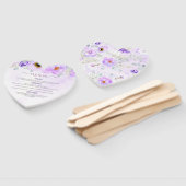 Lila Blumenpumpen Herbstmenü des Party Fächer (Non-assembled)