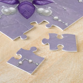 Lila Blumenpuzzle Puzzle (Seite)