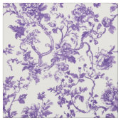 Lila Blumenranken-Toile Stoff (Muster)