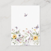 Lila Blumenrezept Begleitkarte (Rückseite)