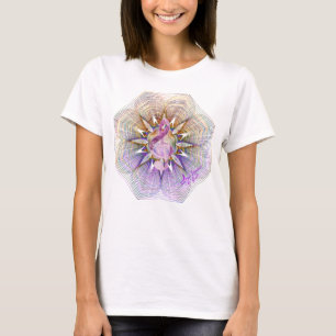 Lila Blumenrism Treble Clef T-Shirt