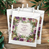 Lila Blumenrosa Blume Geburtstag Geschenktütchen