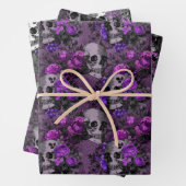 Lila Blumenschalen Geschenkpapier Set (Beispiel)