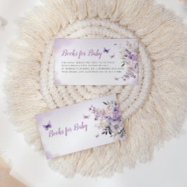 Lila Blumenschmetterlingswaage Kinderdusche Buchan Begleitkarte