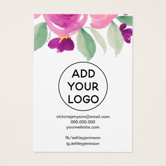 Lila Blumenschmuck-Halskette (Rückseite)