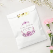 Lila Blumenschreath Quinceanera Gefälligkeitsflagg Geschenktütchen (Versiegelt)