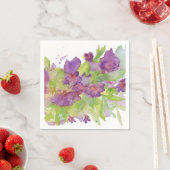 Lila Blumenservietten Serviette (Beispiel)