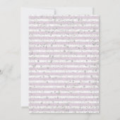 Lila Blumensilber Junggeselinnen-Abschied Einladun Einladung (Rückseite)