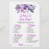 Lila Blumenspiel Was ist in purem Brautparty? Briefpapier (Vorne/Hinten)