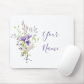 Lila Blumenspray-Brauch Mousepad (Mit Mouse)