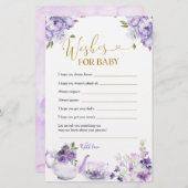 Lila Blumenspülung Tee für Kinder (Vorne/Hinten)