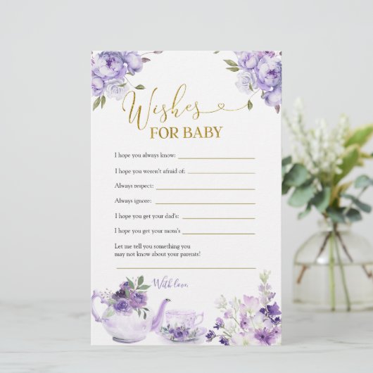 Lila Blumenspülung Tee für Kinder (Stehend Vorderseite)