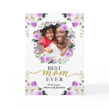 Lila Blumenstrauß Beste Mama je Muttertag