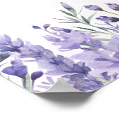 Lila Blumenstrauß Poster (Ecke)