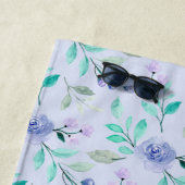Lila Blumenstrauß Strandtuch (Beispiel)