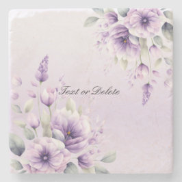 Lila Blumenstrauß-Untersetzer Steinuntersetzer