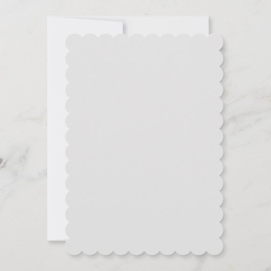 Lila Blumenstube Grüne Violette Grau Niedliche Hoc Einladung (Rückseite)