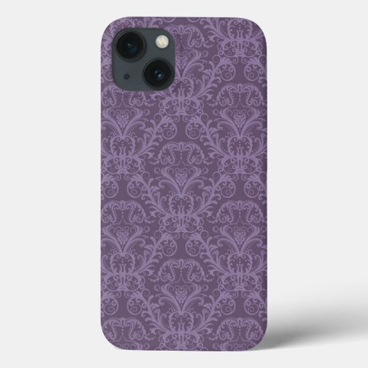 Lila Blumentapete 2 Case-Mate iPhone Hülle (Rückseite)