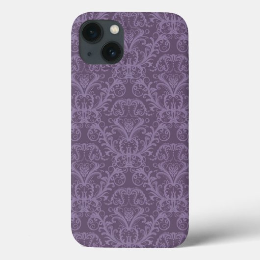 Lila Blumentapete 2 Case-Mate iPhone Hülle (Rückseite)