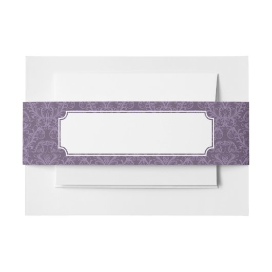 Lila Blumentapete 2 Einladungsbanderole (Vorderseite Beispiel)