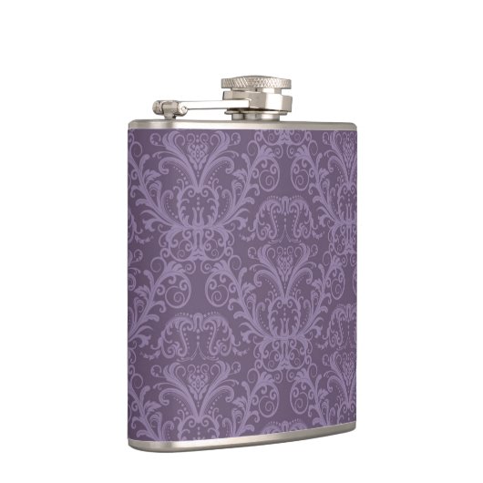 Lila Blumentapete 2 Flachmann (Rechts)