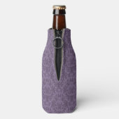 Lila Blumentapete 2 Flaschenkühler (Flasche Rückseite)