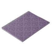 Lila Blumentapete 2 Notizblock (Linke Seite)