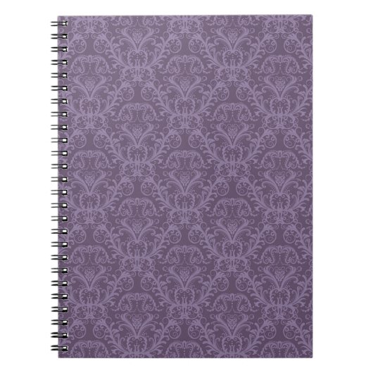 Lila Blumentapete 2 Notizblock (Vorderseite)