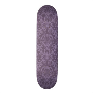 Lila Blumentapete 2 Skateboard