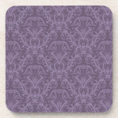 Lila Blumentapete 2 Untersetzer (Vorderseite)