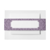 Lila Blumentapete Einladungsbanderole (Vorderseite Beispiel)