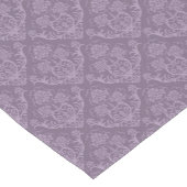 Lila Blumentapete Kurzer Tischläufer (Ecke)