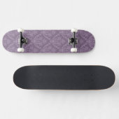 Lila Blumentapete Skateboard (Horizontal)