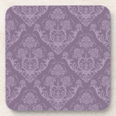 Lila Blumentapete Untersetzer (Vorderseite)