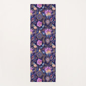 Lila Blumenträume Yogamatte (Vorderseite)