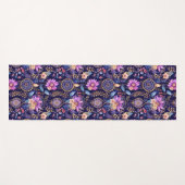 Lila Blumenträume Yogamatte (Vorderseite (Horizontal))