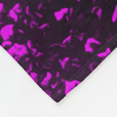 Lila Blumenunicorn-Fleece-Decke Fleecedecke (Ecke)