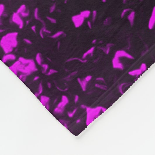 Lila Blumenunicorn-Fleece-Decke Fleecedecke (Ecke)