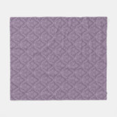 Lila Blumenwallpaper Fleecedecke (Vorderseite (Horizontal))