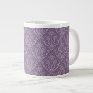 Lila Blumenwallpaper Jumbo-Tasse