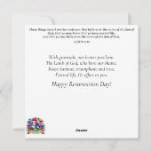 Lila Blumenwasser Leckerei Feiertagskarte (Rückseite)