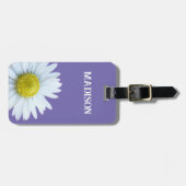 Lila, blumenweiße Farbe Gepäckanhänger (Vorderseite horizontal)