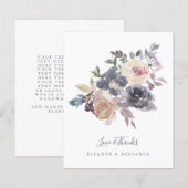 Lila Blumenwetter Hochzeit Vielen Dank (Vorne/Hinten)