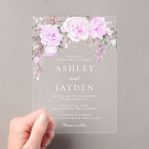 Lila Blumenwetterhochzeit