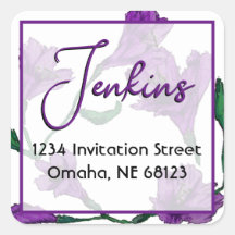 Lila Blumenwetterhochzeit