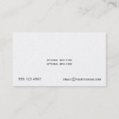 Lila BlumenWirbel auf Silber Visitenkarte (Rückseite)