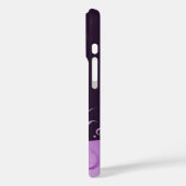 Lila Blumenwirbel Case-Mate iPhone Hülle (Rückseite / Links)