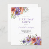 Lila Blumenwunsch (Vorne/Hinten)