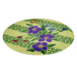 Lila Blumenzauber Schneidebrett